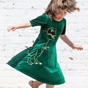Soft Kids Dinosaur Dress